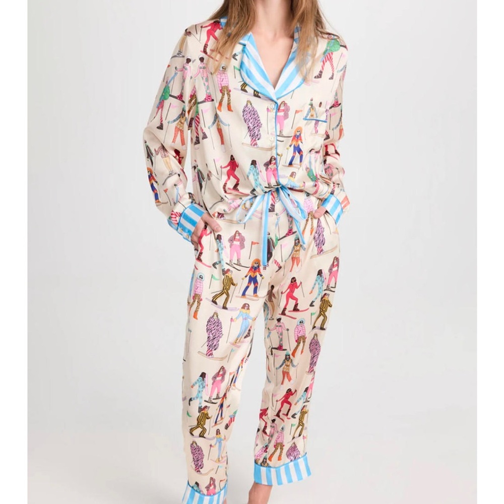 Satin ski pajamas